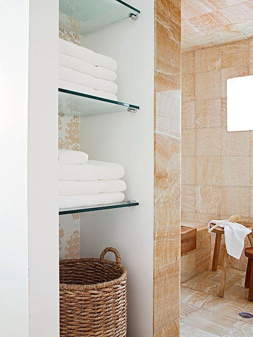 Marvelous Wooden Shower Floor Tiles Designs Ideas For Bathroom Remodel 36