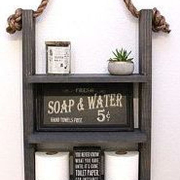 Amazing Bathroom Shelf Ideas With Industrial Farmhouse Towel Bar Tips For Buying It 09