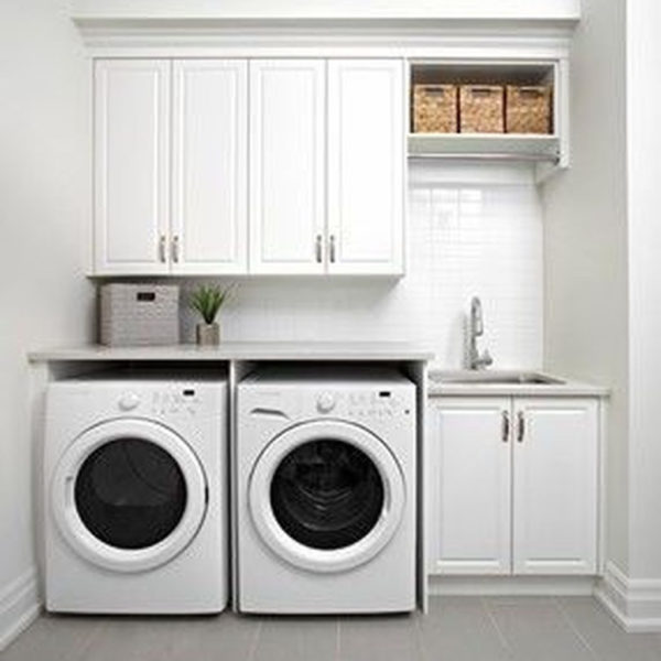 Best Small Functional Laundry Room Decoration Ideas That Looks Cool 32