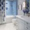 Chic Blue Shower Tile Design Ideas For Your Bathroom 18