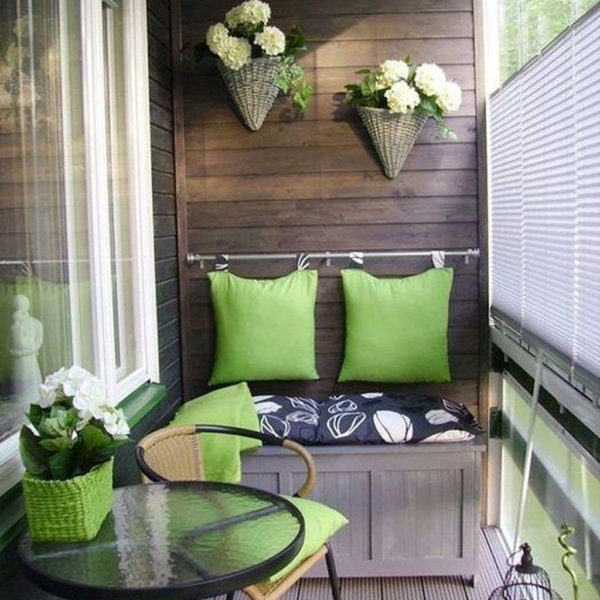 Enchanting Balcony Decoration Ideas For Apartment For A Cleaner Look 28