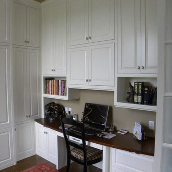 Popular Home Office Cabinet Design Ideas For Easy Organization Storage 01
