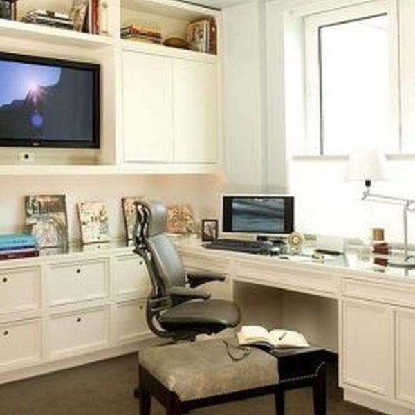 Popular Home Office Cabinet Design Ideas For Easy Organization Storage 02
