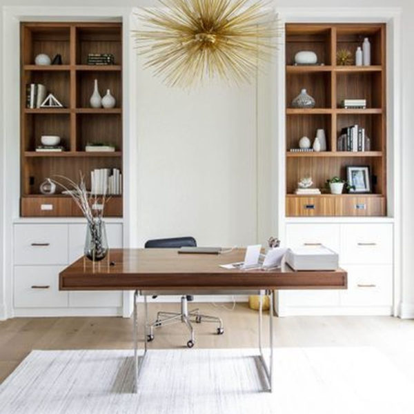 Popular Home Office Cabinet Design Ideas For Easy Organization Storage 03