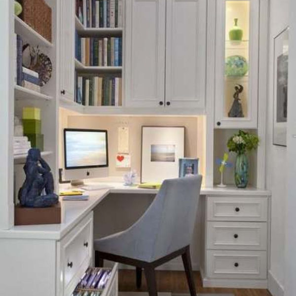 Popular Home Office Cabinet Design Ideas For Easy Organization Storage 04