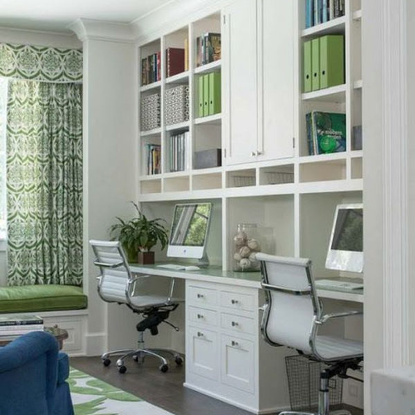 Popular Home Office Cabinet Design Ideas For Easy Organization Storage 05