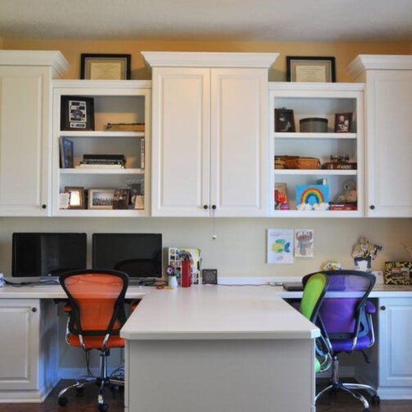 Popular Home Office Cabinet Design Ideas For Easy Organization Storage 07