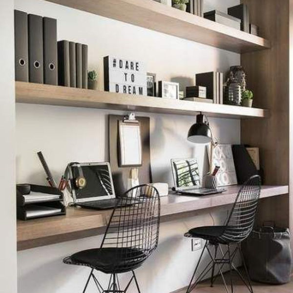 Popular Home Office Cabinet Design Ideas For Easy Organization Storage 11