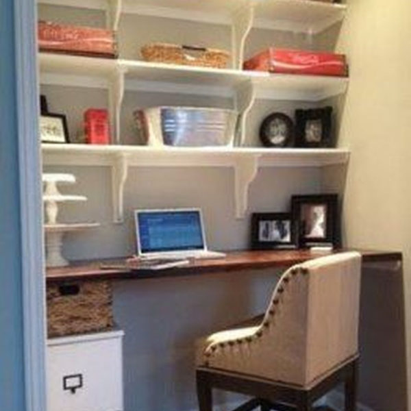 Popular Home Office Cabinet Design Ideas For Easy Organization Storage 26