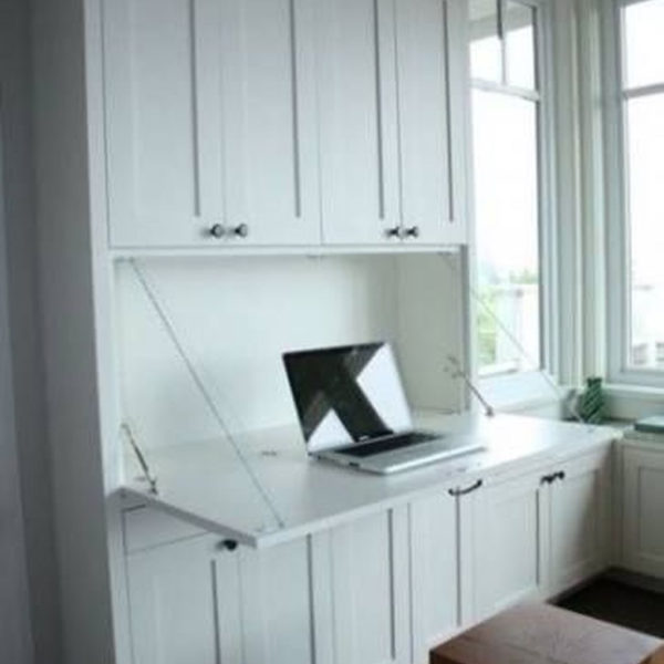 Popular Home Office Cabinet Design Ideas For Easy Organization Storage 28
