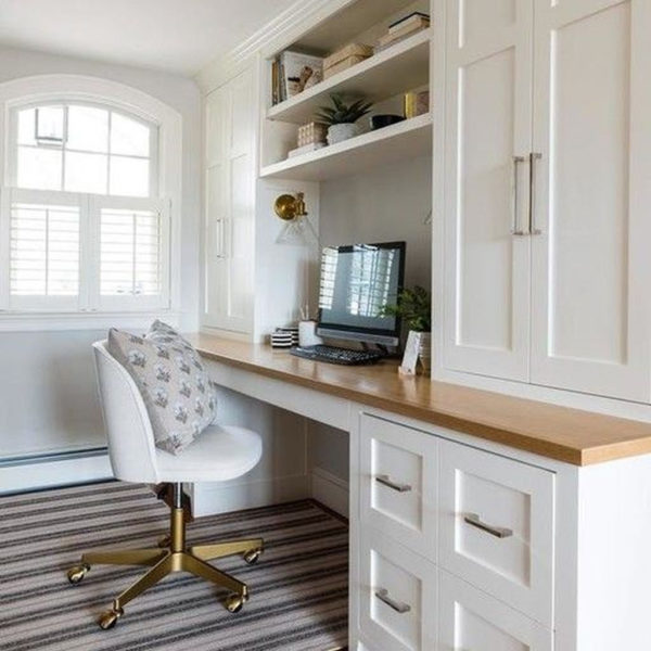 Popular Home Office Cabinet Design Ideas For Easy Organization Storage 31