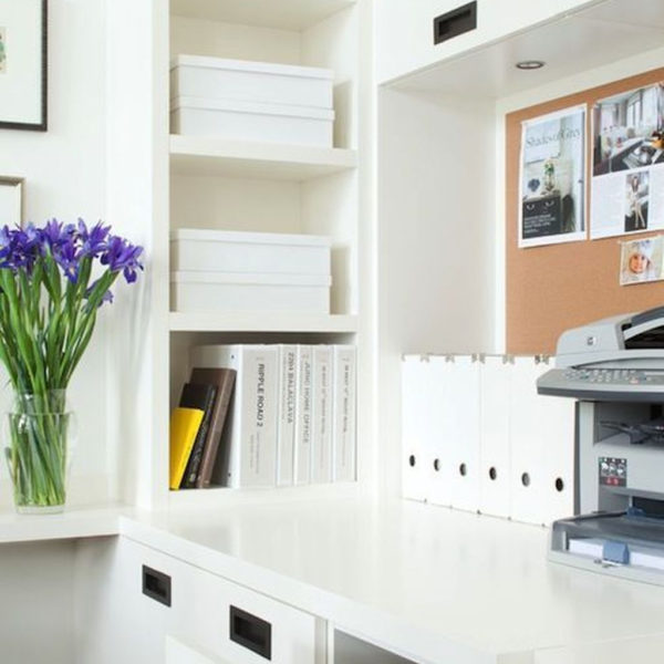 Popular Home Office Cabinet Design Ideas For Easy Organization Storage 34