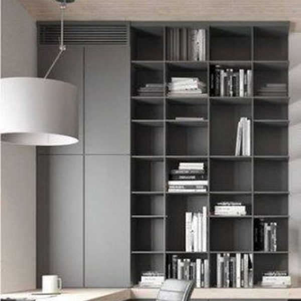 Popular Home Office Cabinet Design Ideas For Easy Organization Storage 36