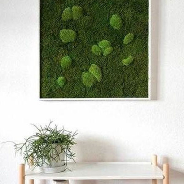Delicate Natural Moss Wall Art Decorations Ideas To Try Right Now 27