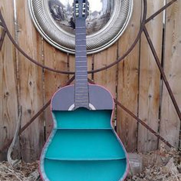 Dreamy Racks Design Ideas From Recycle Old Guitars To Try Asap 08