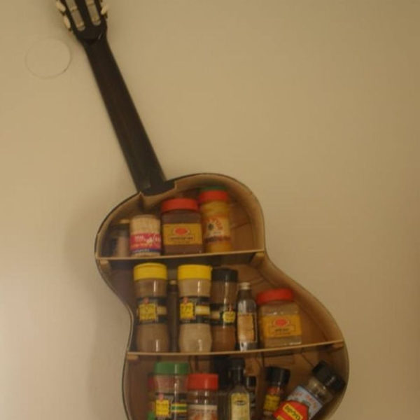 Dreamy Racks Design Ideas From Recycle Old Guitars To Try Asap 19