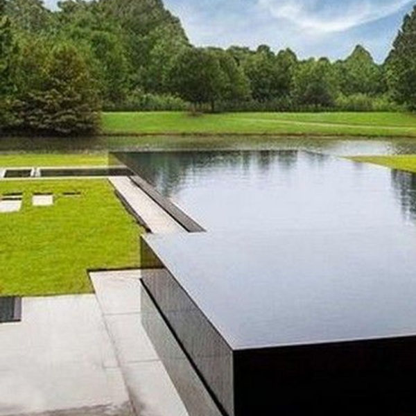 Elegant Black Swimming Pool Design Ideas That All Men Must Know 04