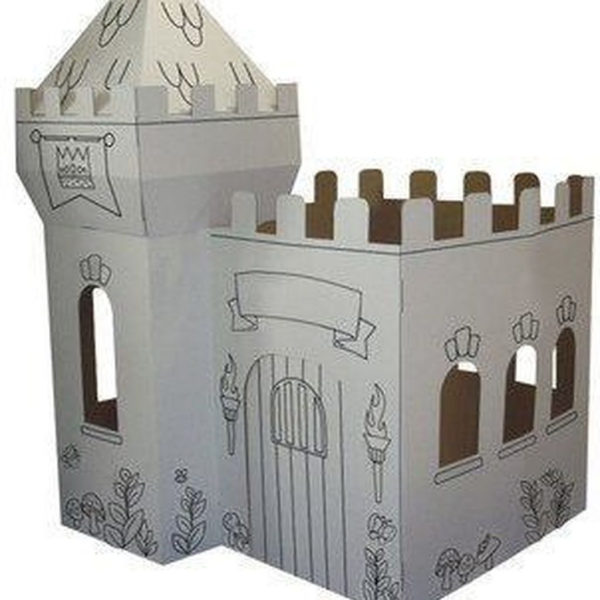 Enchanting Cardboard Playhouse Design Ideas For Kids That You Will Love It 18