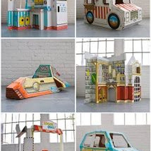 Enchanting Cardboard Playhouse Design Ideas For Kids That You Will Love It 26