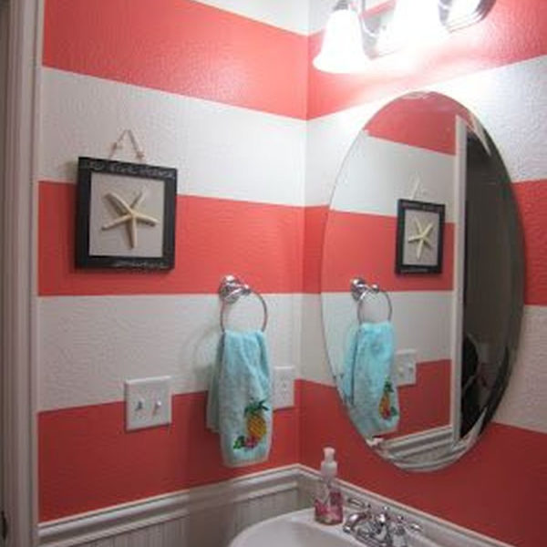 Inspiring Beach And Coral Themed Bathroom Design Ideas To Try Right Now 09