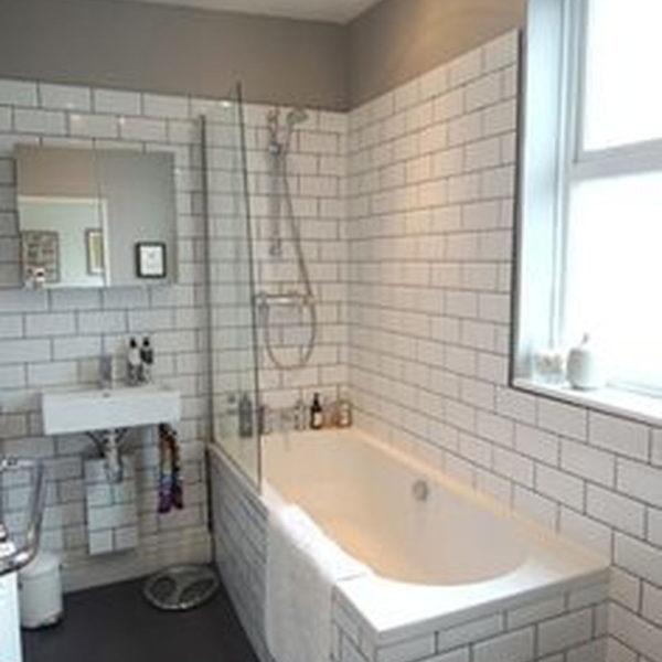 Modern Bathroom Design Ideas With Exposed Brick Tiles 10