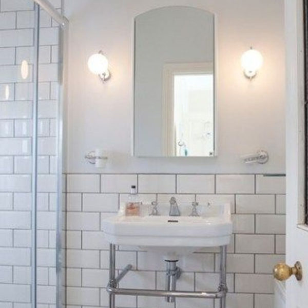 Modern Bathroom Design Ideas With Exposed Brick Tiles 12