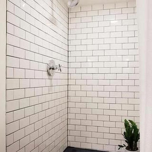 Modern Bathroom Design Ideas With Exposed Brick Tiles 25