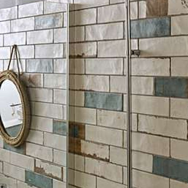 Modern Bathroom Design Ideas With Exposed Brick Tiles 26