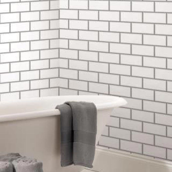 Modern Bathroom Design Ideas With Exposed Brick Tiles 35