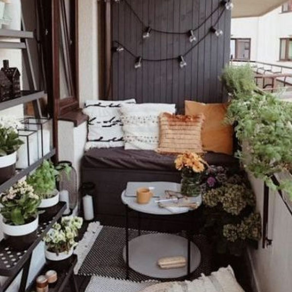 Relaxing Tiny Balcony Decor Ideas To Try This Month 12