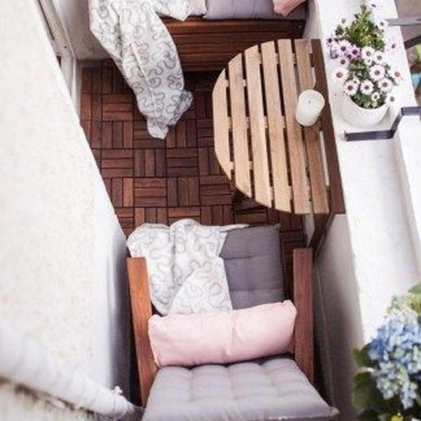 Relaxing Tiny Balcony Decor Ideas To Try This Month 16