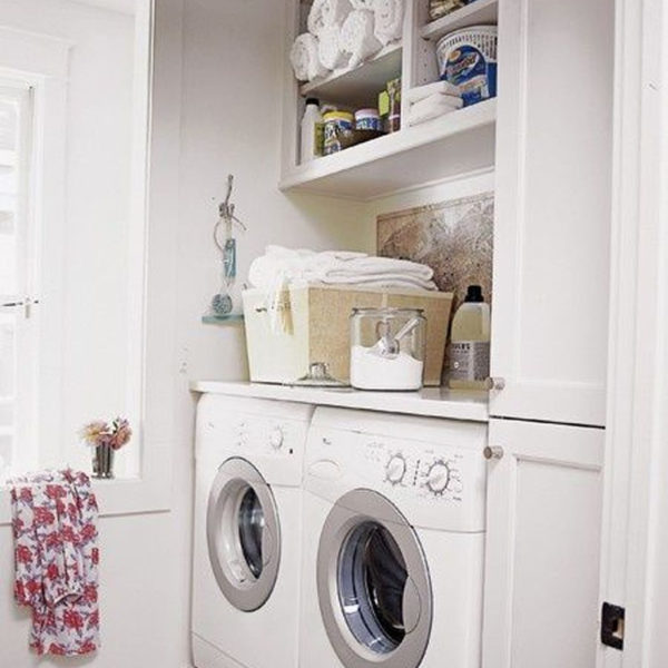 Unusual Laundry Arranging Design Ideas For Small Space To Try 18