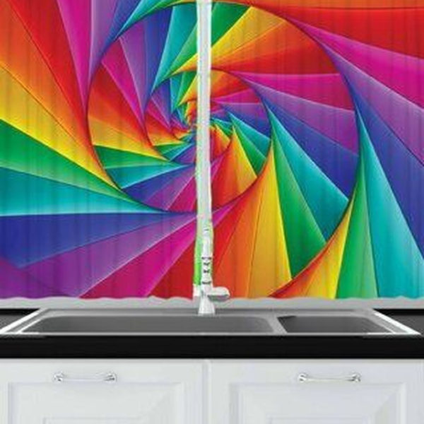 Adorable Rainbow Colorful Kitchens Design Ideas To Looks More Awesome 09