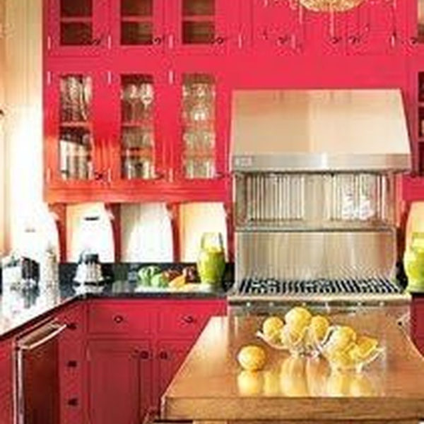 Adorable Rainbow Colorful Kitchens Design Ideas To Looks More Awesome 12