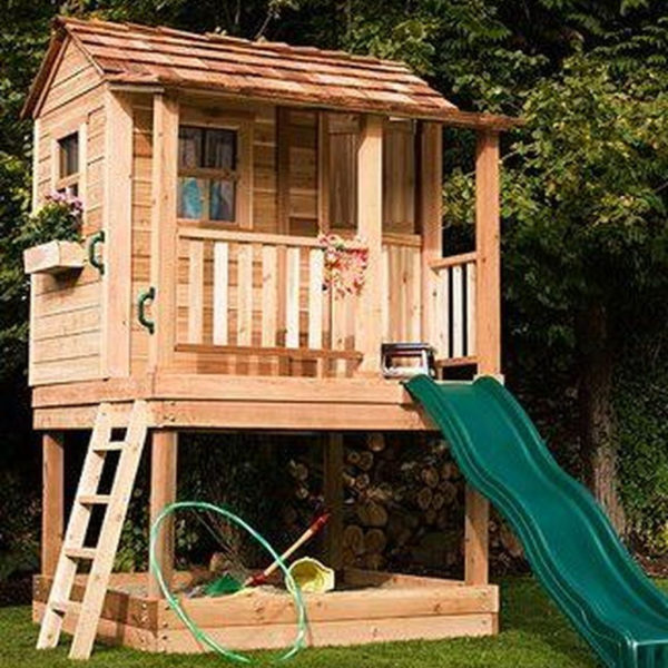 Attractive Outdoor Kids Playhouses Design Ideas To Try Right Now 06