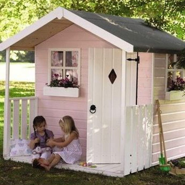 Attractive Outdoor Kids Playhouses Design Ideas To Try Right Now 27