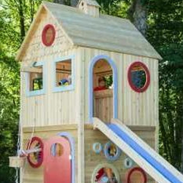 Attractive Outdoor Kids Playhouses Design Ideas To Try Right Now 28