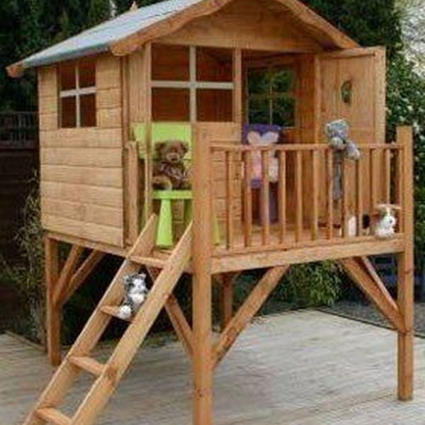 Attractive Outdoor Kids Playhouses Design Ideas To Try Right Now 30