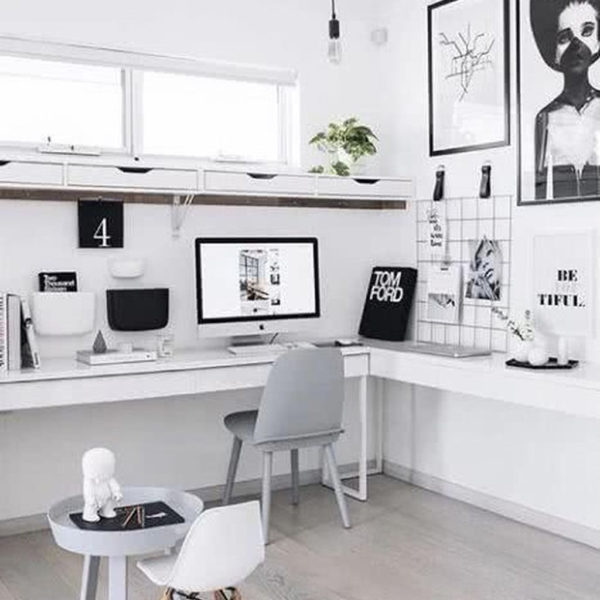 Captivating Girl Workspace Design Ideas That Looks So Cute 16