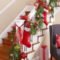 Charming Winter Staircase Design Ideas With Banister Ornaments To Try Asap 08