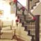 Charming Winter Staircase Design Ideas With Banister Ornaments To Try Asap 11