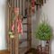 Charming Winter Staircase Design Ideas With Banister Ornaments To Try Asap 22