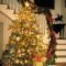 Charming Winter Staircase Design Ideas With Banister Ornaments To Try Asap 27