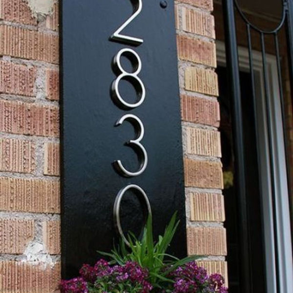 Cool Diy House Number Projects Design Ideas That Looks More Elegant 01