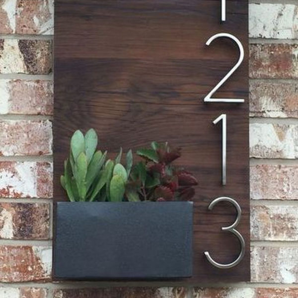 Cool Diy House Number Projects Design Ideas That Looks More Elegant 05