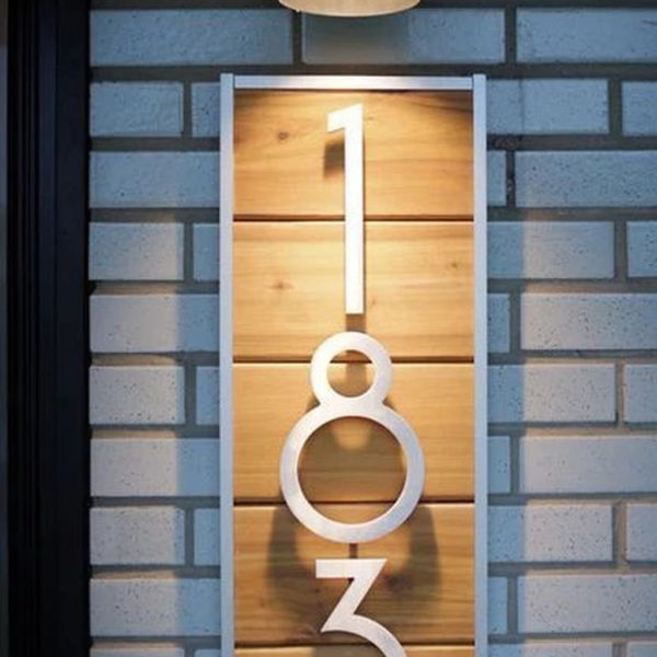 Cool Diy House Number Projects Design Ideas That Looks More Elegant 09