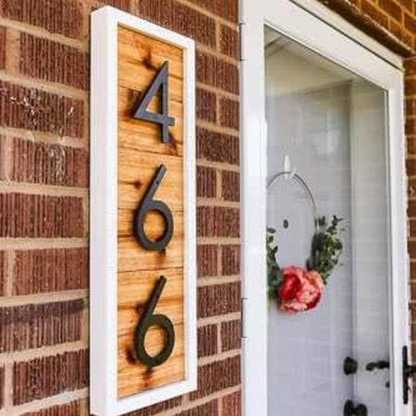 Cool Diy House Number Projects Design Ideas That Looks More Elegant 13