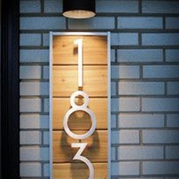 Cool Diy House Number Projects Design Ideas That Looks More Elegant 17