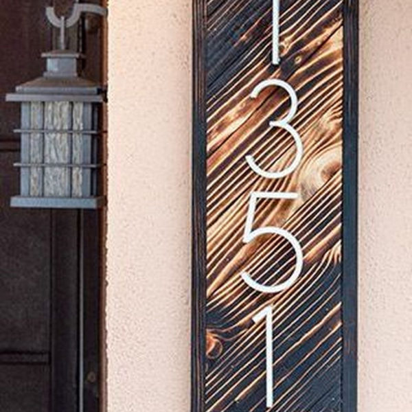 Cool Diy House Number Projects Design Ideas That Looks More Elegant 18