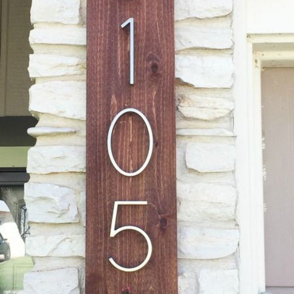 Cool Diy House Number Projects Design Ideas That Looks More Elegant 21